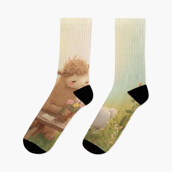 Item preview, Valentine’s Early Spring Camel & Sheep • Soft Meadow Love Art designed and sold by WildlifeWhimsy.