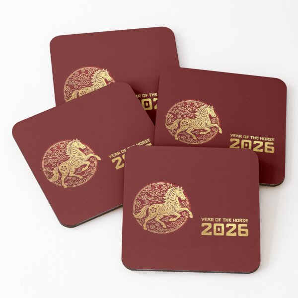 Item preview, Year of the Horse 2026 - Chinese New Year Gold Calligraphy designed and sold by RealVibeVault.