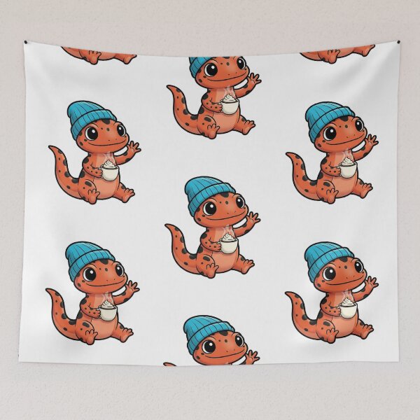 Item preview, Beanie Salamander with Coffee designed and sold by Combat Skies.