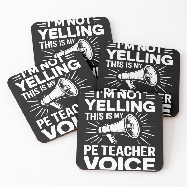 Item preview, Physical Education Teacher Not Yelling PE Teacher Voice designed and sold by jewellmeyers.