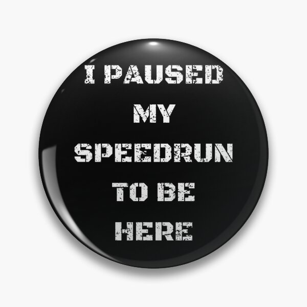 Artikelvorschau, Zitat: Ich habe meinen Speedrun pausiert – Fette, abgenutzte Gamer-Typografie entworfen und verkauft von PHRASEandSTYLE.