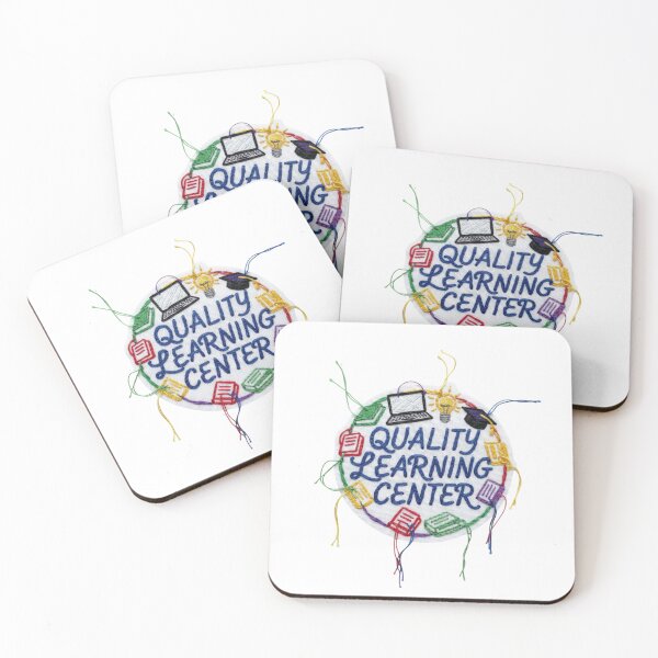 Item preview, Quality Learning Center – Colorful Embroidered Education Badge | Hand-Stitched School & Study Logo Art designed and sold by Gurjeetpixelart.