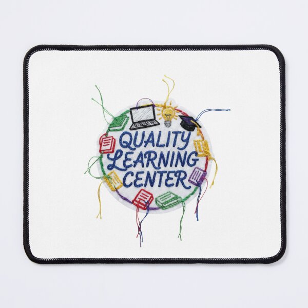 Item preview, Quality Learning Center – Colorful Embroidered Education Badge | Hand-Stitched School & Study Logo Art designed and sold by Gurjeetpixelart.