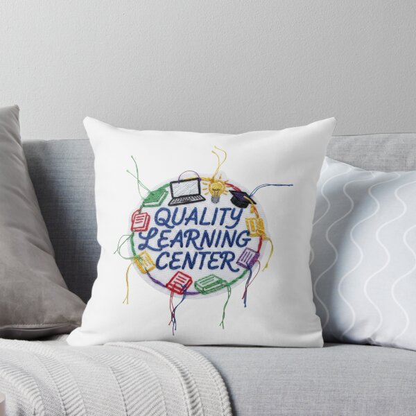 Item preview, Quality Learning Center – Colorful Embroidered Education Badge | Hand-Stitched School & Study Logo Art designed and sold by Gurjeetpixelart.