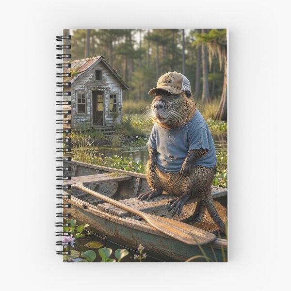 Item preview, Cajun Nutria In His Boat Heading Home designed and sold by Tridentulus.