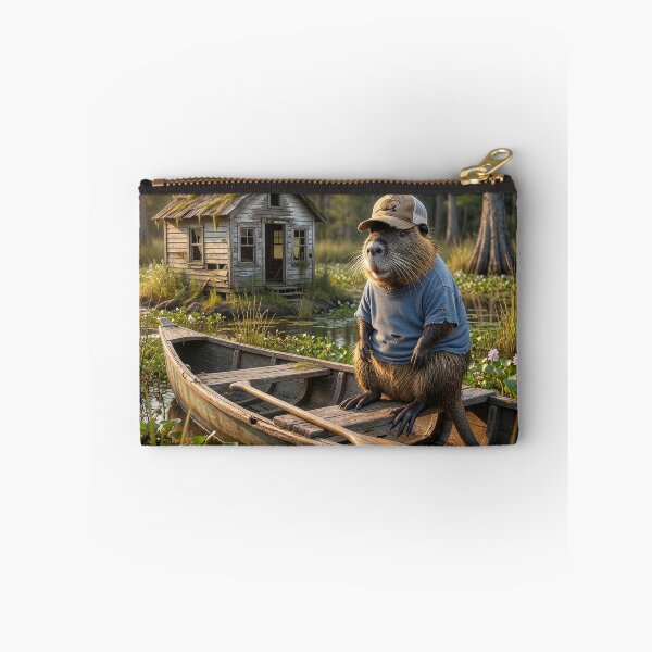 Item preview, Cajun Nutria In His Boat Heading Home designed and sold by Tridentulus.