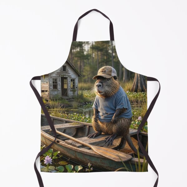 Item preview, Cajun Nutria In His Boat Heading Home designed and sold by Tridentulus.