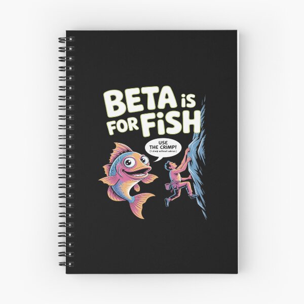 Item preview, Beta Is for Fish Climbing Humor Bubble Letter designed and sold by HORIZBoutique.