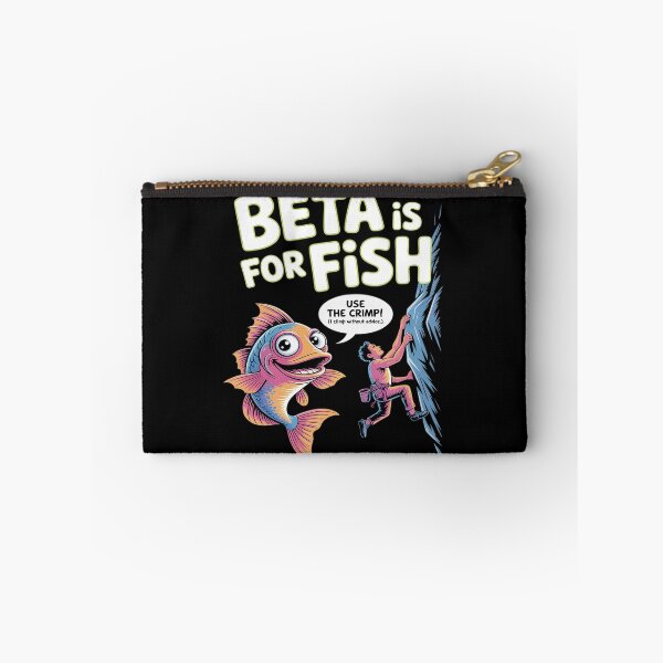 Item preview, Beta Is for Fish Climbing Humor Bubble Letter designed and sold by HORIZBoutique.