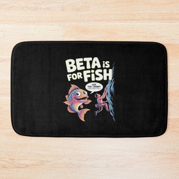 Item preview, Beta Is for Fish Climbing Humor Bubble Letter designed and sold by HORIZBoutique.