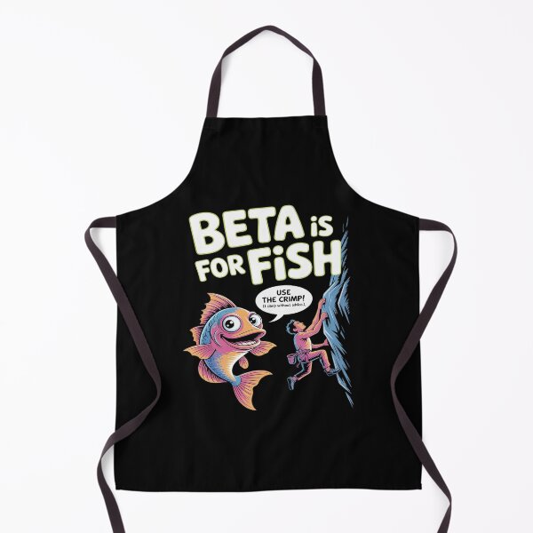 Item preview, Beta Is for Fish Climbing Humor Bubble Letter designed and sold by HORIZBoutique.