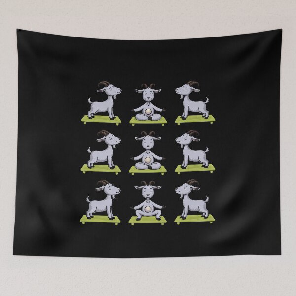 Item preview, Pet Goat Yoga On Mat Gym Teacher Instructor Farmer Men Women Kids designed and sold by traceydowns.