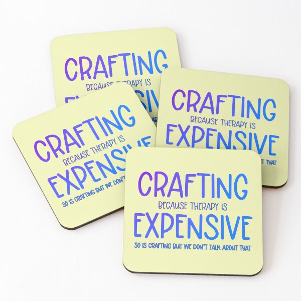 Item preview, Crafting Because Therapy is Expensive So is Crafting But We Don't Talk About That designed and sold by babbselasdesigns.