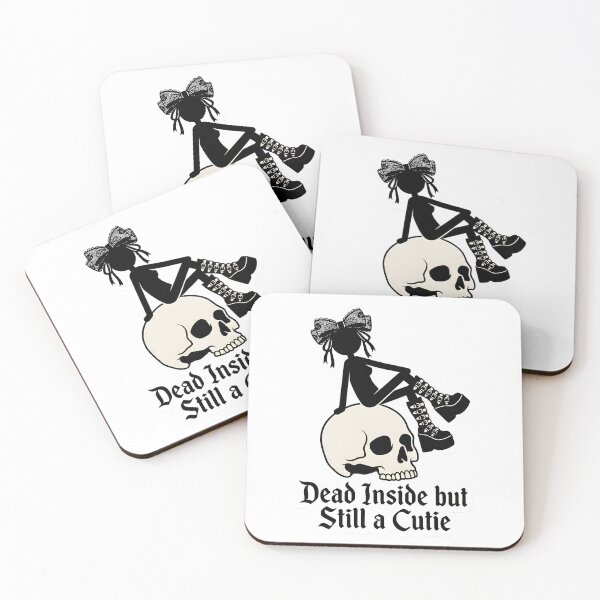 Item preview, Cute Goth Coquette Stickman Dead Inside but Still a Cutie Spooky Aesthetic designed and sold by StickyGuys.