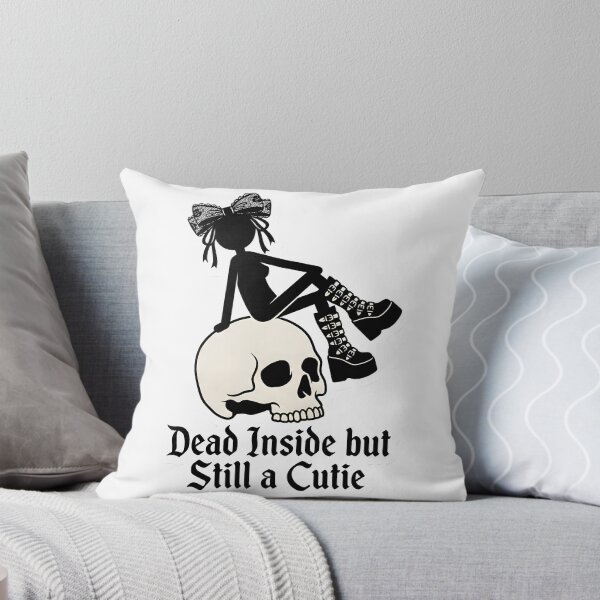 Item preview, Cute Goth Coquette Stickman Dead Inside but Still a Cutie Spooky Aesthetic designed and sold by StickyGuys.
