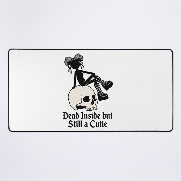 Item preview, Cute Goth Coquette Stickman Dead Inside but Still a Cutie Spooky Aesthetic designed and sold by StickyGuys.