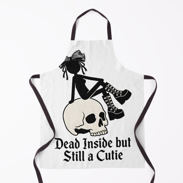 Item preview, Cute Goth Coquette Stickman Dead Inside but Still a Cutie Spooky Aesthetic designed and sold by StickyGuys.