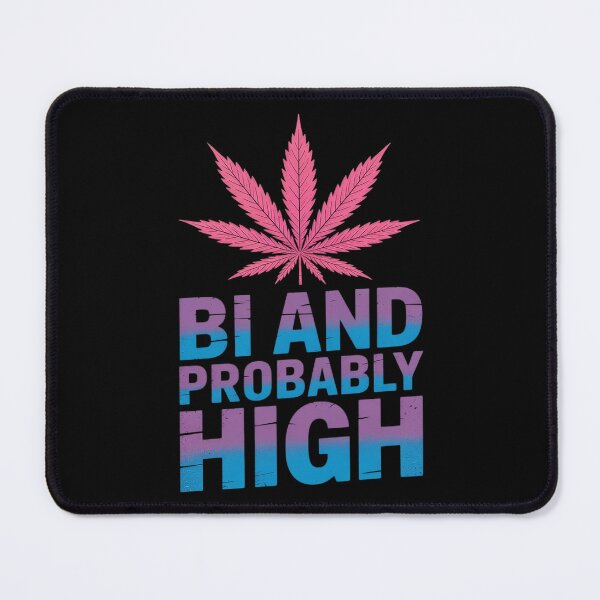 Item preview, Bi And Probably High Bisexual Pride Month LGBT Weed designed and sold by HORIZBoutique.