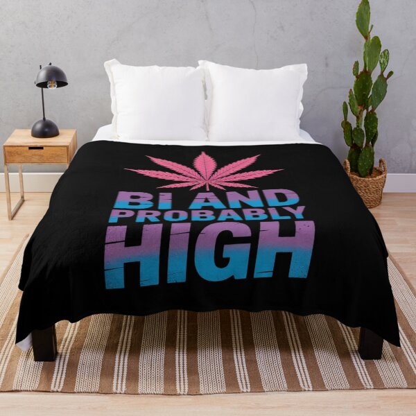 Item preview, Bi And Probably High Bisexual Pride Month LGBT Weed designed and sold by HORIZBoutique.