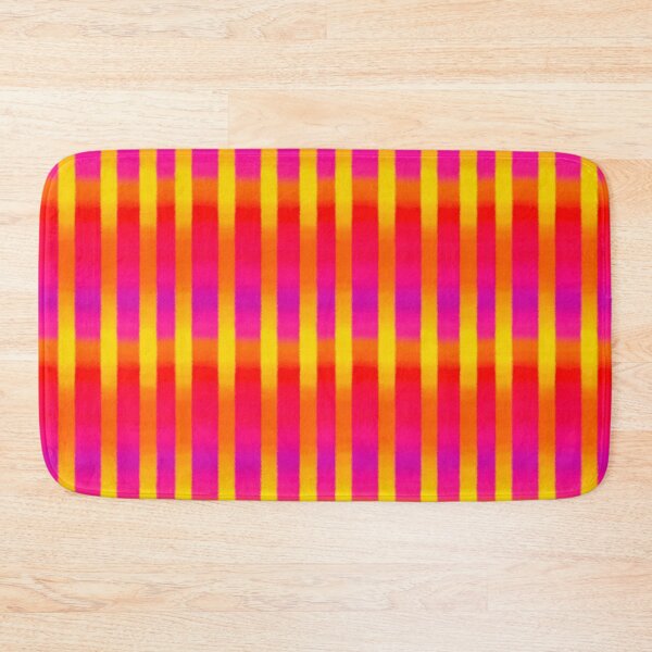 Item preview, Neon Sunset Gradient Stripes Pattern designed and sold by bubblegoth.