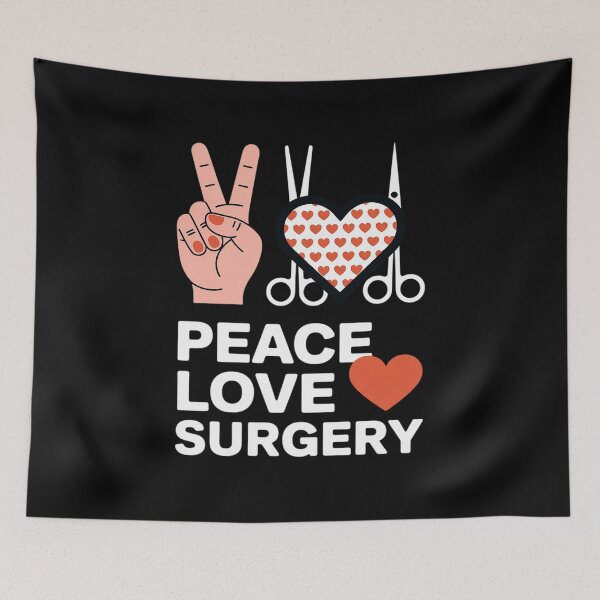 Item preview, Peace Love Surgery Surgical tech Surgeon gifts designed and sold by KristieRamsey.