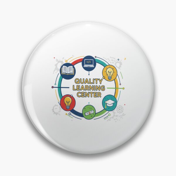 Item preview, Quality Learning Center – Modern Education Circle Logo | Learning, Coding & Academic Growth Illustration designed and sold by Gurjeetpixelart.