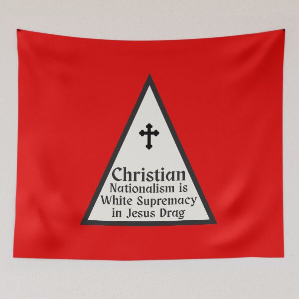 Item preview, White Triangle Anti Racism - Jesus  designed and sold by EvergreenRevolt.