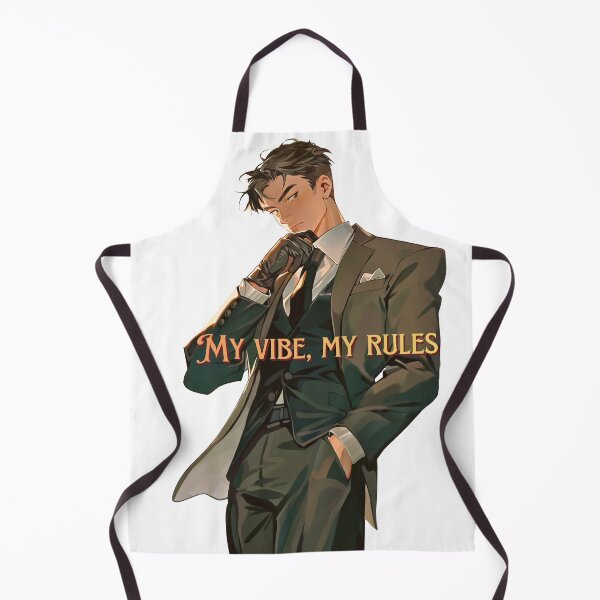 Item preview, My Vibe My Rules™ Kitchen Apron | Professional Chef Apron with Attitude Design & Functional Pockets designed and sold by Pixel Craft Print.