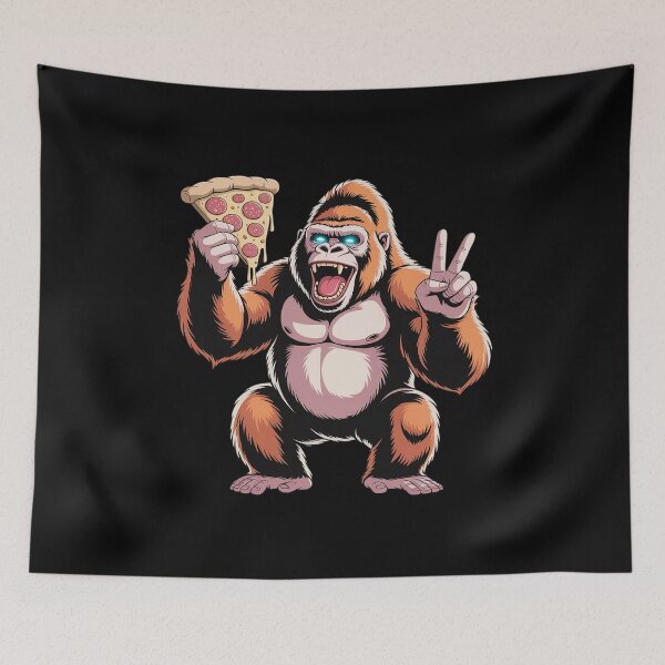 Item preview, Bigfoot Eating Pizza Cute Sasquatch Funny designed and sold by HORIZBoutique.