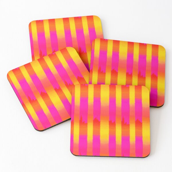 Item preview, Sunrise Heatwave Ombre Vertical Stripes Pattern designed and sold by bubblegoth.