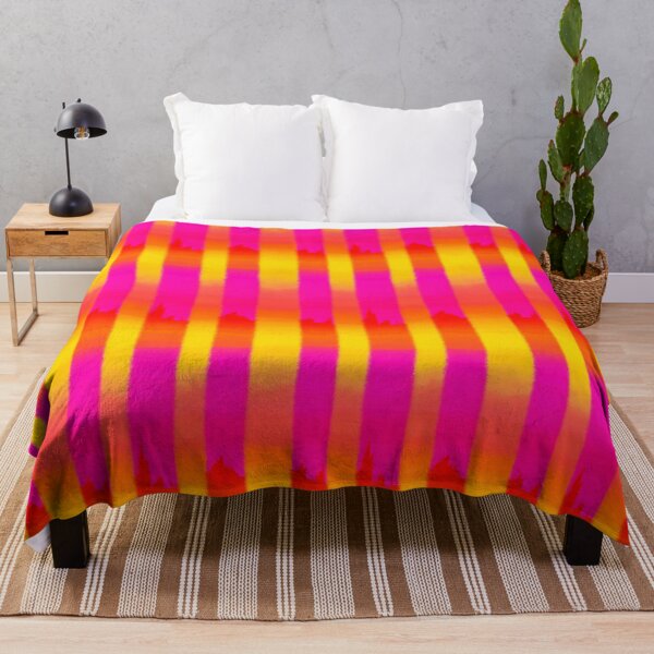 Item preview, Sunrise Heatwave Ombre Vertical Stripes Pattern designed and sold by bubblegoth.