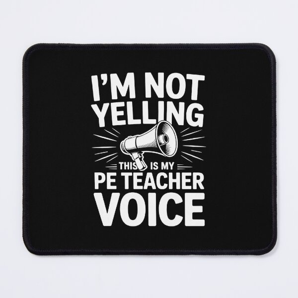 Item preview, PE Physical Education Teacher Gifts Yelling Voice designed and sold by traceydowns.