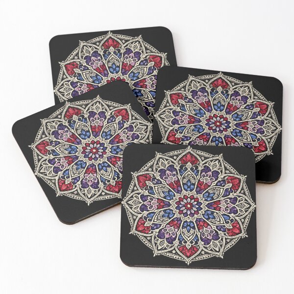 Item preview, Cathedral Rose Stained Glass Mandala designed and sold by Mouraludia.