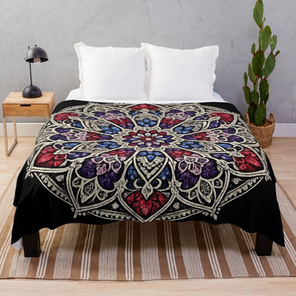 Item preview, Cathedral Rose Stained Glass Mandala designed and sold by Mouraludia.