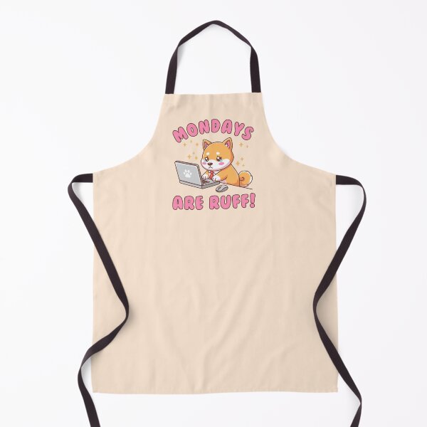 Item preview, Mondays Are Ruff - Kawaii Shiba Inu Dog Pun Office Humor Illustration designed and sold by Brogress Project.