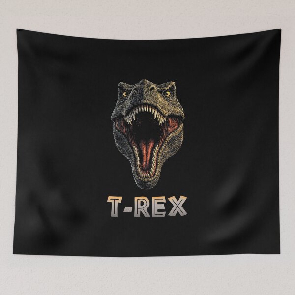 Aperçu de l'œuvre T-shirt dinosaure à tête de Rex créée et vendue par Blck-Acid-Devil.