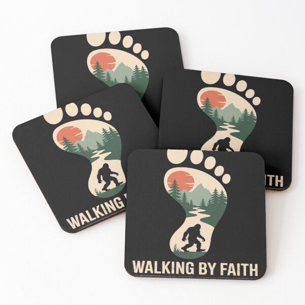 Item preview, Bigfoot Walking by Faith Tripping Constantly Funny designed and sold by FluoroWave.