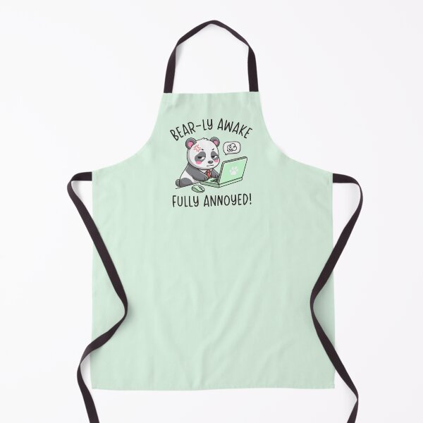 Item preview, Bear-ly Awake Fully Annoyed - Panda Office Humor Design designed and sold by Brogress Project.