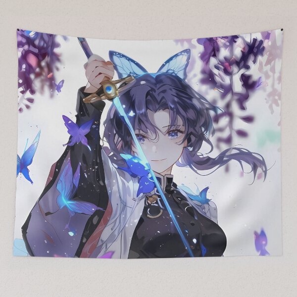 Item preview, Shinobu Kocho Sword of Wisteria Demon Slayer Anime Girl Waifu designed and sold by thedarvills.