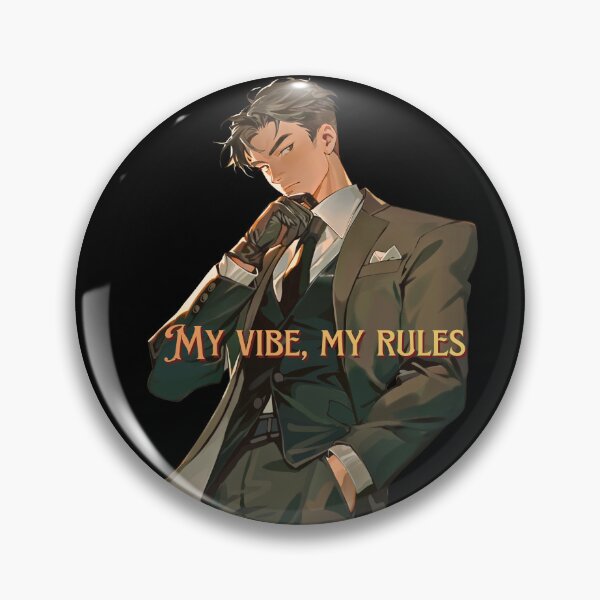 Item preview, My Vibe My Rules™ Enamel Pin Collection | Attitude Badge & Collectible Pin Buttons designed and sold by Pixel Craft Print.