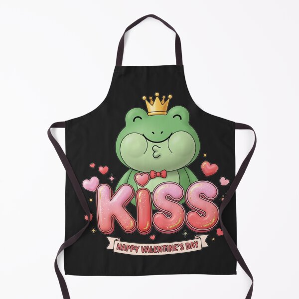 Item preview, "Frog Prince Kiss with Hearts designed and sold by kunsuriyapaisan Paranee.