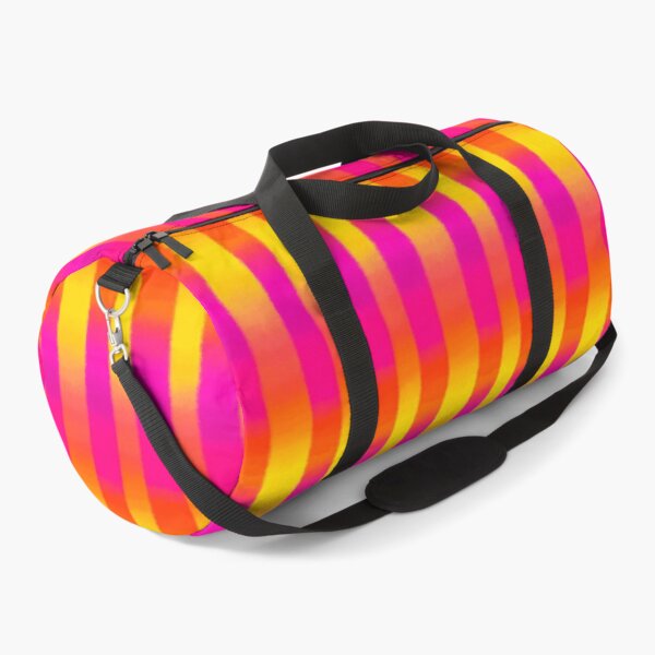 Item preview, Neon Sunset Vertical Gradient Stripes Pattern designed and sold by bubblegoth.