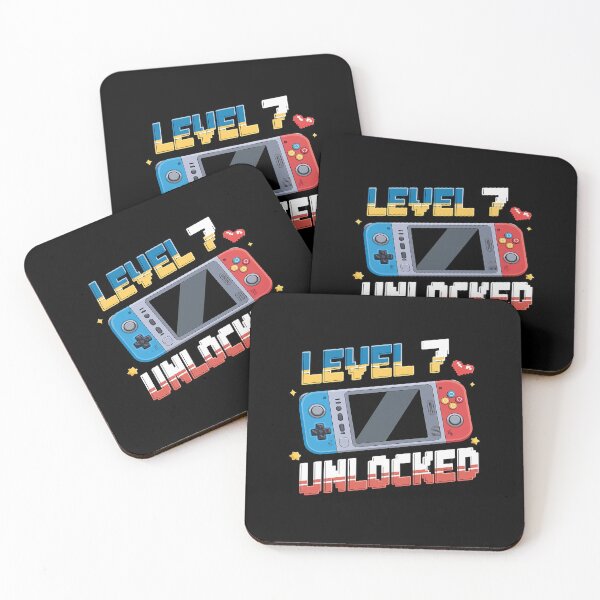 Item preview, Level 7 Unlocked Birthday Boy Video Gamer Level Up Kids Boys  designed and sold by joyouartArt.