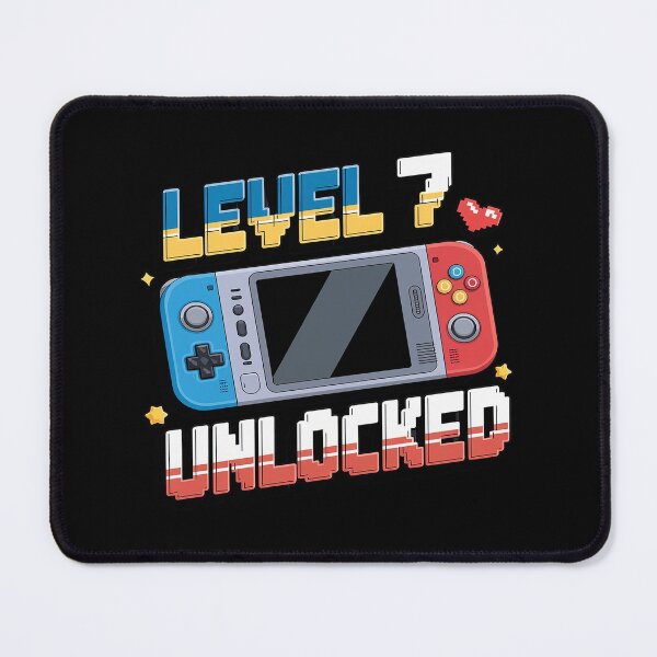 Item preview, Level 7 Unlocked Birthday Boy Video Gamer Level Up Kids Boys designed and sold by joyouartArt.