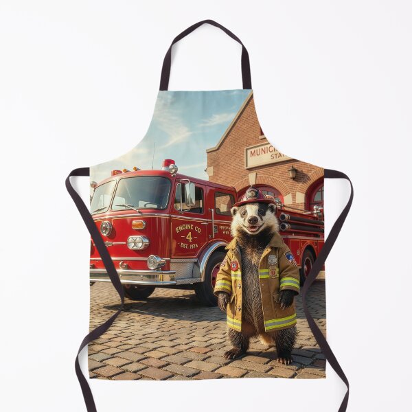 Item preview, Firefighting Badger designed and sold by Tridentulus.