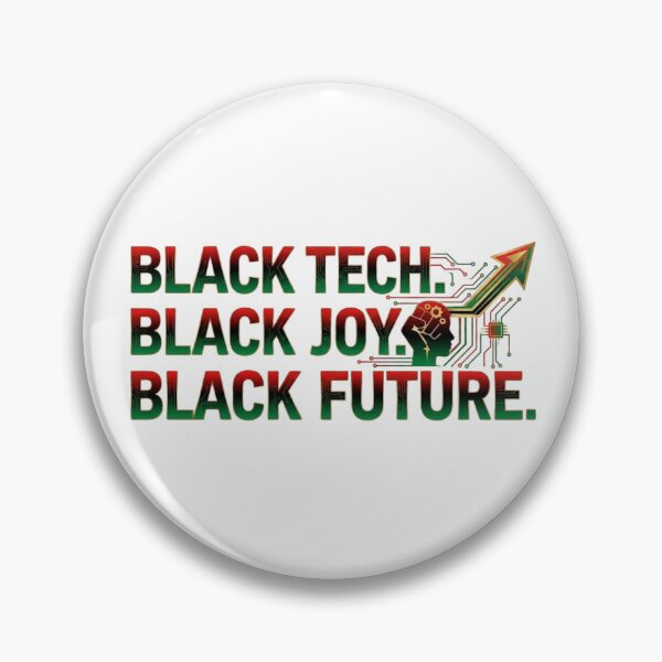 Item preview, Black Tech Black Joy Black Future - Minimalist STEM Engineer designed and sold by RealVibeVault.