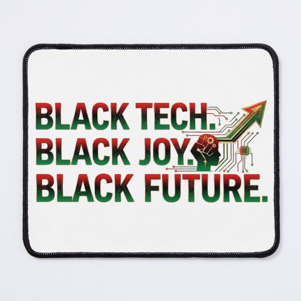 Item preview, Black Tech Black Joy Black Future - Minimalist STEM Engineer designed and sold by RealVibeVault.