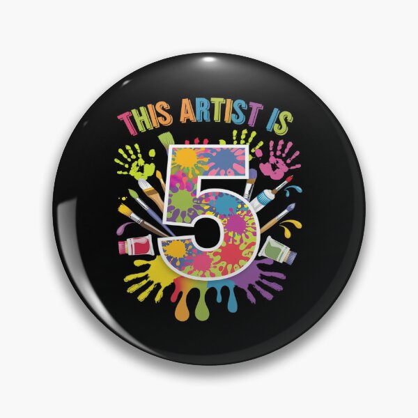 Item preview, This Artist Is 5 Year Old Birthday 5th Painting Art Party  designed and sold by angolinnArt.