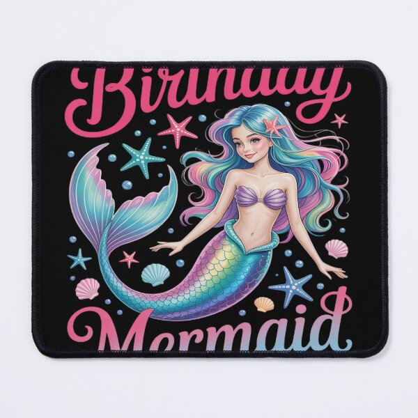 Item preview, Birthday Mermaid Party Girl Tail Matching Mermaid Squad designed and sold by FluoroWave.