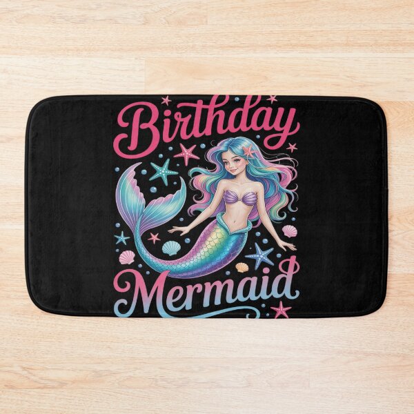 Item preview, Birthday Mermaid Party Girl Tail Matching Mermaid Squad designed and sold by FluoroWave.